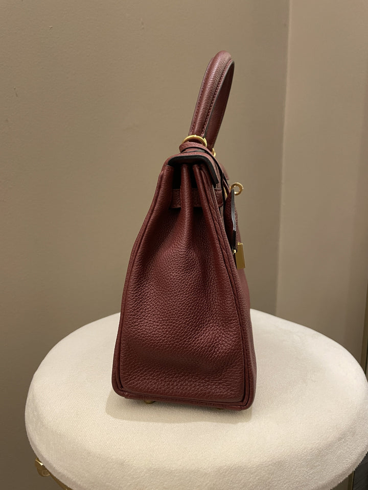 Hermes Kelly 25 Rouge H Togo