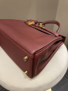 Hermes Kelly 25 Rouge H Togo