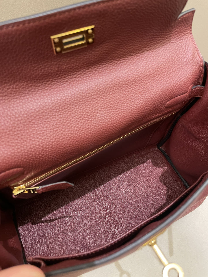 Hermes Kelly 25 Rouge H Togo