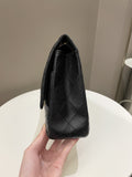 Chanel 2.55 227 Quilted Reissue Double Flap Black Aged Calfskin