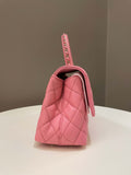 Chanel Quilted Coco Chain Handle Pink Caviar