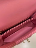 Chanel Quilted Coco Chain Handle Pink Caviar