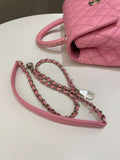 Chanel Quilted Coco Chain Handle Pink Caviar