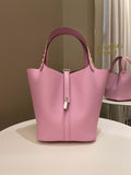 Hermes Picotin Lock 22 Tressage Mauve Sylvestre Epsom