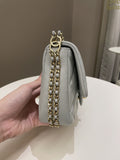 Chanel Chain Around Flap Grey Lambskin