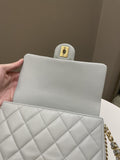 Chanel Chain Around Flap Grey Lambskin