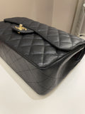 Chanel Classic Quilted Jumbo Double Flap Black Caviar