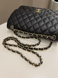 Chanel Classic Quilted Jumbo Double Flap Black Caviar
