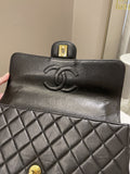 Chanel Vintage Quilted Kelly Top Handle Black Lambskin