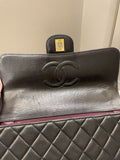 Chanel Vintage Quilted Kelly Top Handle Black Lambskin