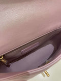 Chanel 21K My Perfect Mini Flap Bag Iridescent Pink Lilac Caviar