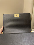 Chanel Chevron Boy New Medium Black Caviar