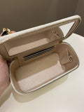 Chanel 23C Cc Mini Vanity Rectangular White Lambskin