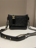 Chanel Gabrielle Hobo Black Calfskin