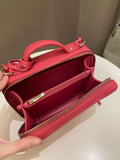 Chanel Filigree Vanity Case Pink Caviar