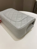 Chanel Classic Quilted Mini Rectangular Light Grey Lambskin