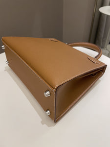 Hermes Kelly Sellier 25 Gold Epsom