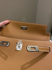 Hermes Kelly Sellier 25 Gold Epsom