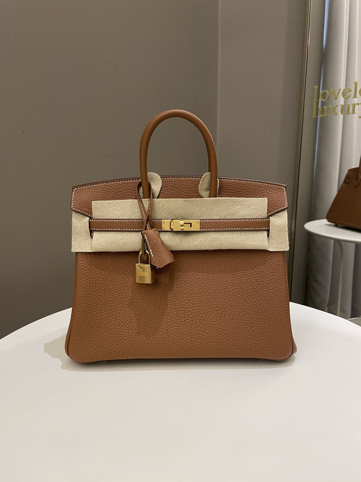 Hermes Birkin 25 Gold Togo