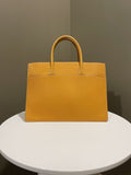 Hermes White Bus 39 Natural Sable Clemence