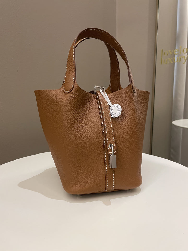 Hermes Picotin Lock PM 18 Gold Clemence