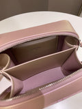 Chanel 21K Quilted Camera Sling Bag Iridescent Pink Calfskin
