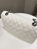 Chanel Classic Quilted Medium Double Flap Ivory Calf