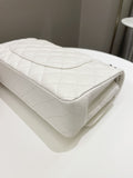 Chanel Classic Quilted Medium Double Flap Ivory Calf