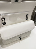 Chanel Classic Quilted Medium Double Flap Ivory Calf