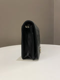 Chanel Quilted Boy Wallet On Chain Black Caviar