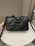 Chanel 19 Flap Bag So Black