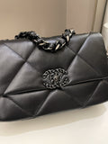 Chanel 19 Flap Bag So Black