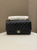 Chanel Classic Quilted Medium Double Flap Midnight Blue Caviar