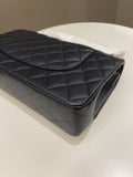 Chanel Classic Quilted Medium Double Flap Midnight Blue Caviar