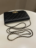 Chanel Golden Class Wallet On Chain Black Caviar