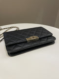 Chanel Golden Class Wallet On Chain Black Caviar
