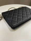 Chanel Golden Class Wallet On Chain Black Caviar