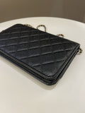 Chanel Golden Class Wallet On Chain Black Caviar