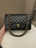 Chanel Classic Quilted Jumbo Double Flap Black Caviar
