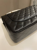 Chanel Classic Quilted Jumbo Double Flap Black Caviar