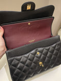 Chanel Classic Quilted Jumbo Double Flap Black Caviar