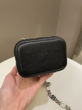 Chanel Quilted Coco Mini Vanity Cube Black Caviar