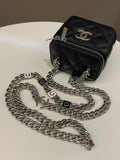 Chanel Quilted Coco Mini Vanity Cube Black Caviar