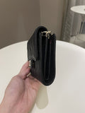 Chanel Quilted Compact Wallet On Chain Black caviar