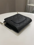 Chanel Quilted Compact Wallet On Chain Black caviar
