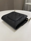 Chanel Quilted Compact Wallet On Chain Black caviar