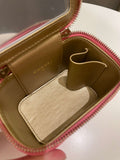 Chanel Quilted Pearl Crush Mini Vanity Cube Pink Lambskin