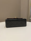Chanel Vintage Classic Bi Tone Quilted Mini Square Black/ Red Lambskin