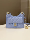 Chanel Small Hobo Bag Periwinkle Caviar