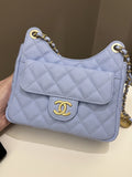 Chanel Small Hobo Bag Periwinkle Caviar